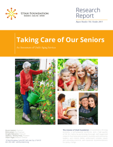 Taking Care of Our Seniors - Center on Aging