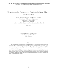 Experimentally Determining Passivity Indices