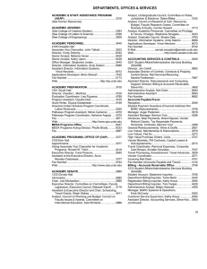 Communications Services UCSB Campus Directory Blue Pages