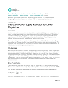 Improved Power-Supply Rejection for Linear Regulators