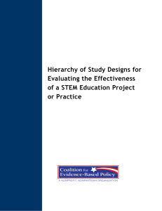 Hierarchy of Study Designs For Evaluating