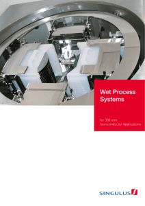 Wet Process Systems - singulus technologies ag