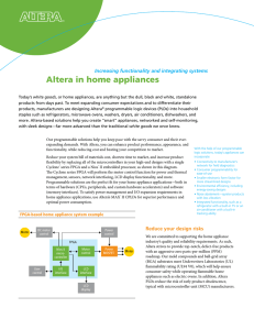 Altera in home appliances