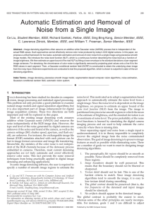 Automatic Estimation and Removal of Noise from a Single Image