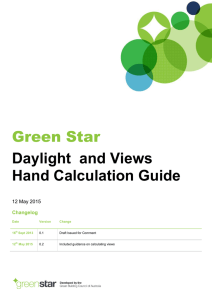 Green Star Daylight and Views Hand Calculation Guide