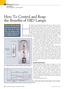How To Control and Reap the Benefits of HID Lamps