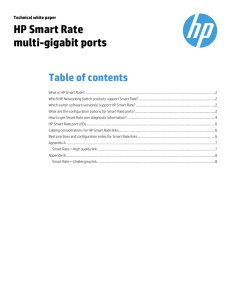 HP Smart Rate multi-gigabit ports