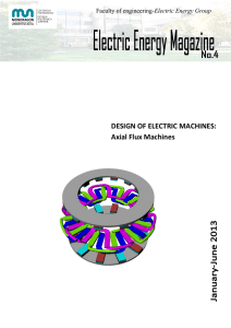 DESIGN OF ELECTRIC MACHINES: Axial Flux Machines