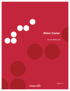 Operation Manual Water Cooler, en