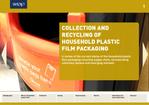 ColleCtion and ReCyCling of HouseHold PlastiC film