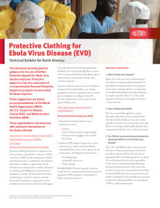 Protective Clothing for Ebola Virus Disease (EVD)