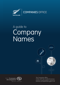 A guide to company names