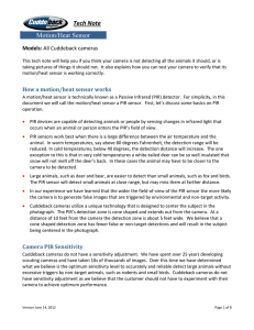 Tech Note Motion/Heat Sensor