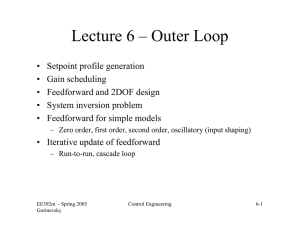 Lecture 6 – Outer Loop