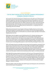 EAEA STATEMENT ON THE DRAFT REPORT ON THE
