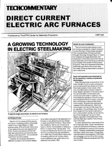 Direct current electric arc furnaces