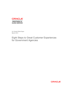 Eight Steps to Great Customer Experiences for Government