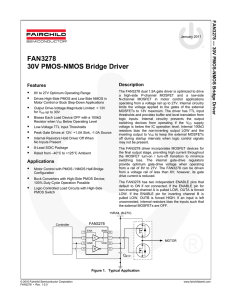 FAN3278 — 30V PMOS-NMOS Bridge Driver