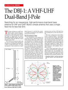 The DBJ-1: A VHF-UHF Dual-Band J-Pole - Work