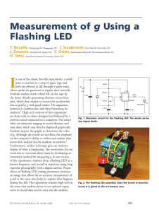 Measurement of g Using a Flashing LED