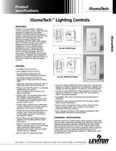 IllumaTech™ Lighting Controls