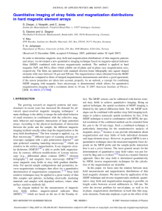 Quantitative imaging of stray fields and magnetization distributions