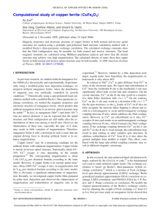 Computational study of copper ferrite (CuFe2O4) (PDF