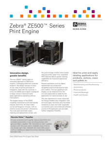 Zebra® ZE500™ Series Print Engine