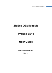 ZigBee OEM Module ProBee-ZE10 User Guide