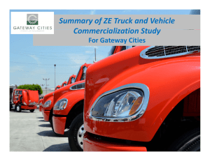 Summary of ZE Truck and Vehicle Commercialization Study