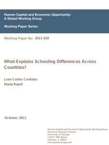 What Explains Schooling Differences Across Countries?