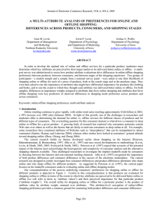 A Multi-Attribute Analysis of Preferences for Online and Offline