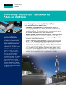 Dow Corning® Dispensable Thermal Pads for Advanced Electronics