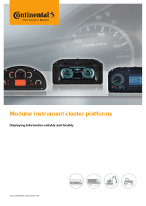 Modular instrument cluster platforms
