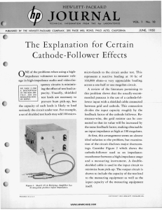 The, Explanation for Certain Cathode-Follower Effects