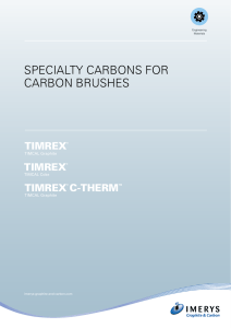 specialty carbons for carbon brushes