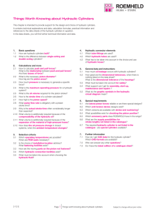 Things Worth Knowing about Hydraulic Cylinders