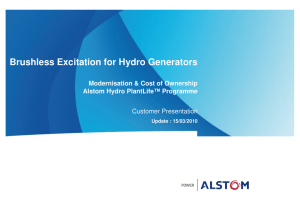 Brushless Excitation for Hydro Generators