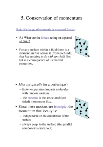5. Conservation of momentum