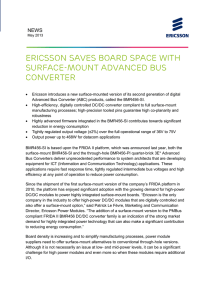 Ericsson Saves Board Space with Surface