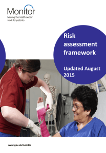 Risk assessment framework