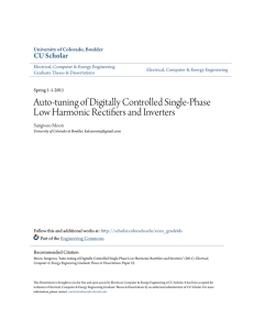 Auto-tuning of Digitally Controlled Single-Phase Low