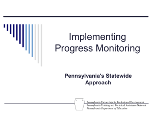 Implementing Progress Monitoring - The National Center on Student