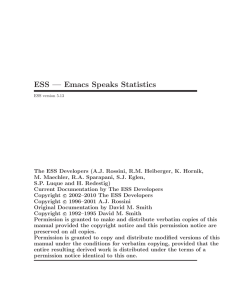 ESS manual - Dirk Eddelbuettel