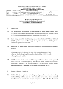 Parking Stand Booking System for General Aviation