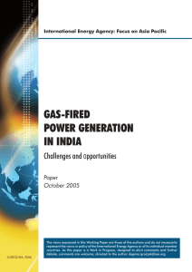 gas-fired power generation in india