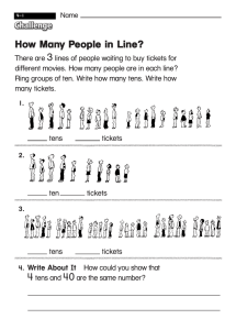 Unit 4-1 How Many People in Line?