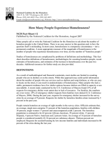 How Many People Experience Homelessness?