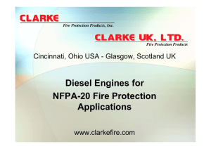 Diesel Engines for NFPA-20 Fire Protection Applications