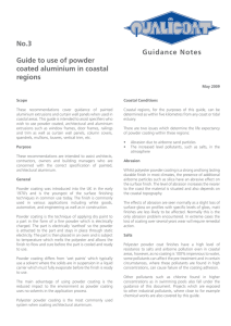 Guidance Notes No.3 Guide to use of powder coated aluminium in